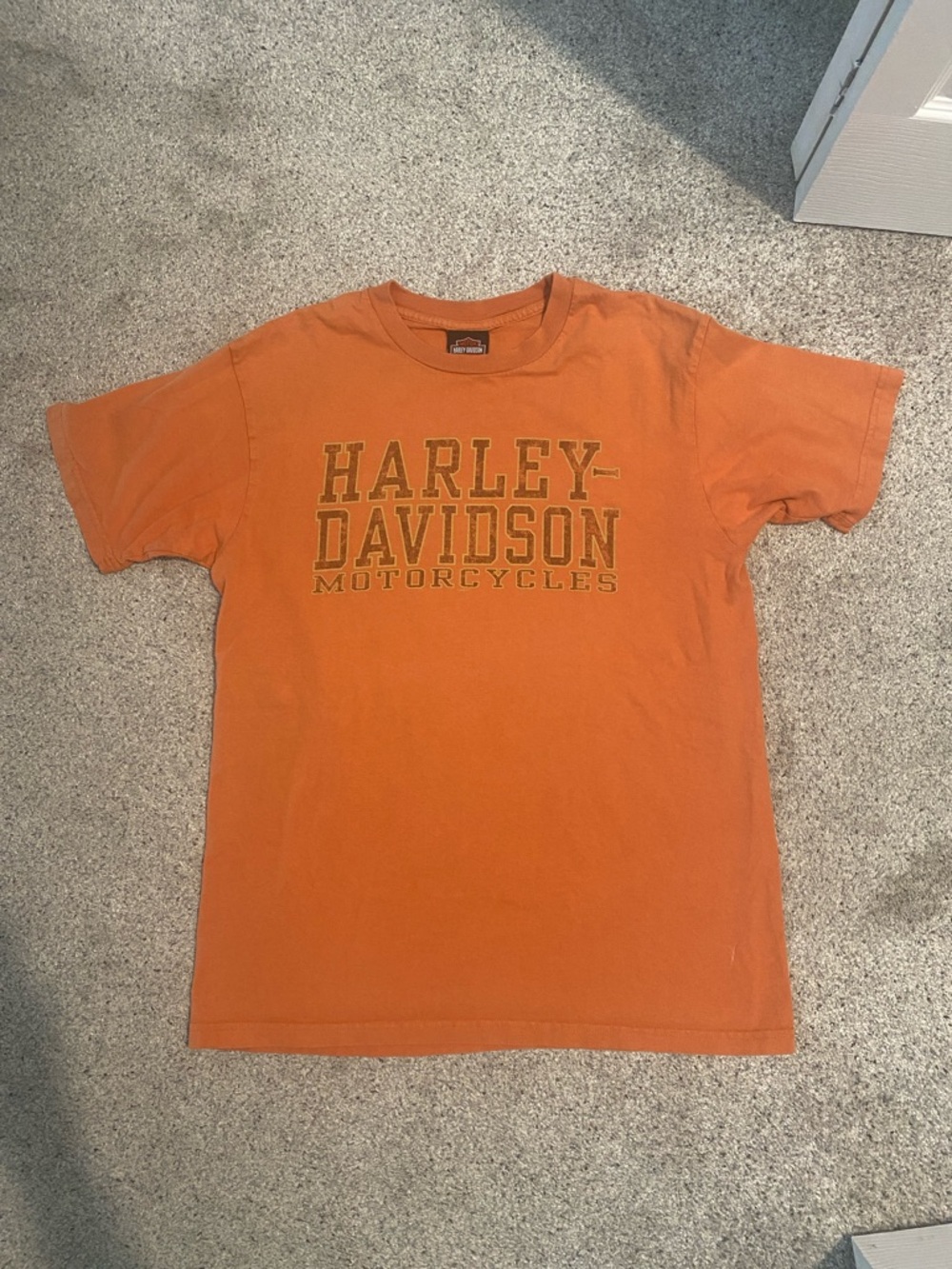 Harley-Davidson Orange Crewneck Tee